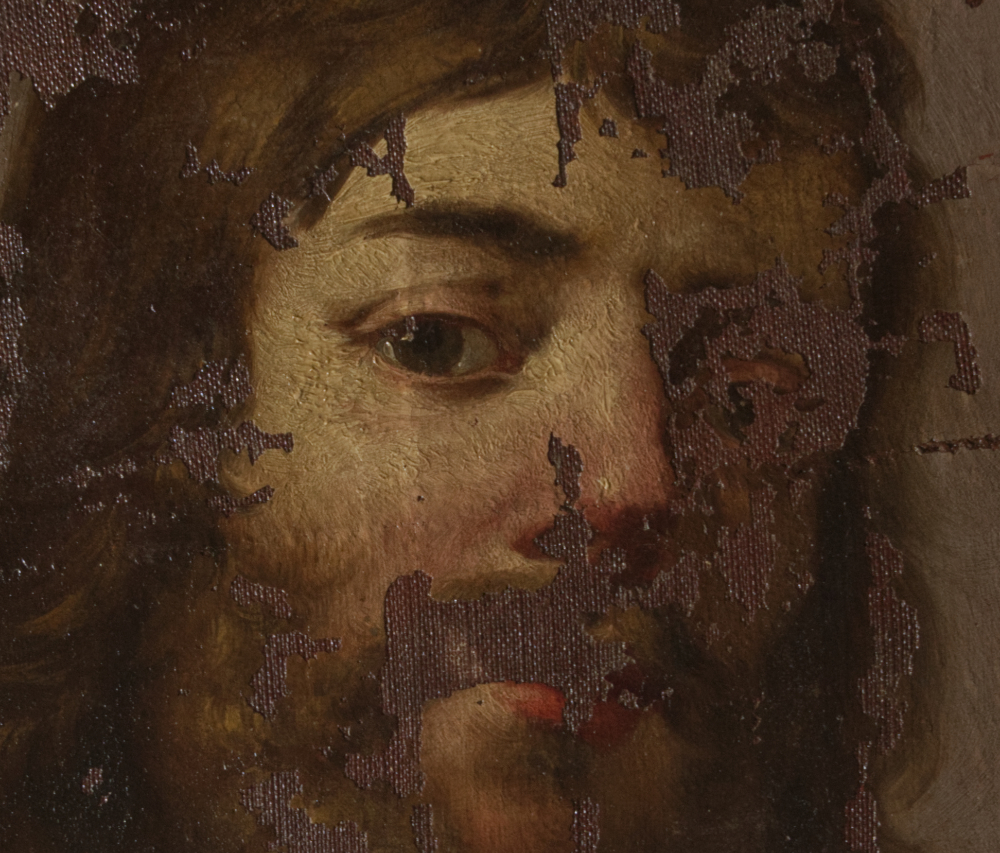 Détail du visage de saint Jacques